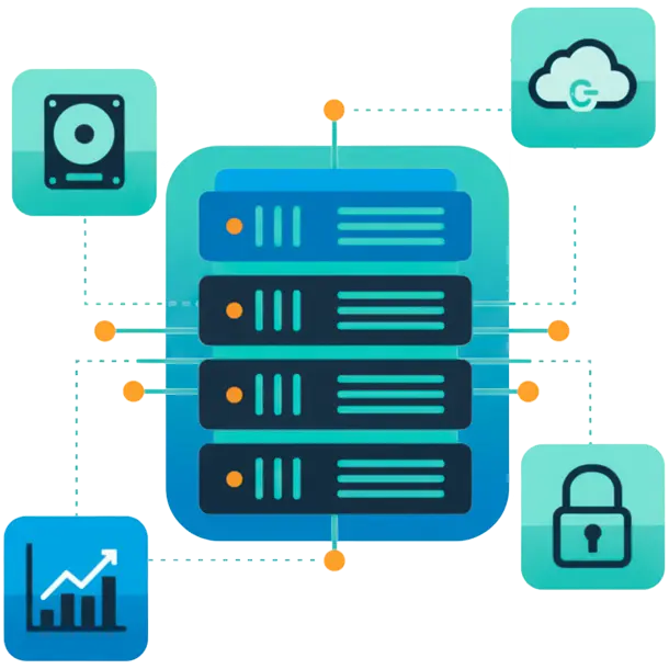 Infografica rappresentante il Data Center di Media On Cloud